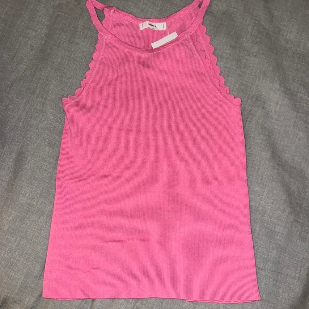 “Mine” scalloped tank - Picture 2 of 3